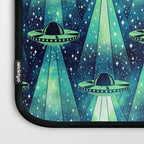 Cosmic UFO - Galactic Green Laptop Sleeve Gallery Image 3
