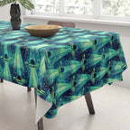Cosmic UFO - Galactic Green Tablecloth Gallery Image 3