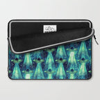 Cosmic UFO - Galactic Green Laptop Sleeve Gallery Image 2