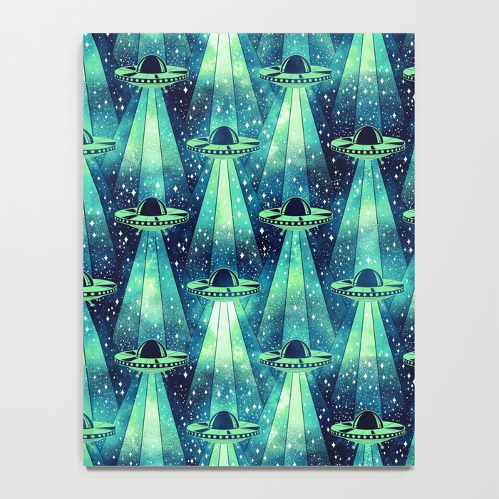 Cosmic UFO - Galactic Green Notebook Gallery Image 4