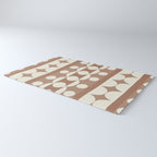 Geometric Repeats 1 Inspired by PANTONE 17 1230 Mocha Mousse Rug Gallery Image 3