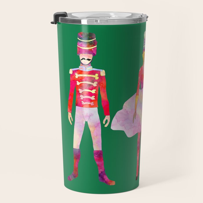 Nutcracker Ballet - Candy Cane Green Travel Mug Gallery Image 3