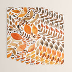 Autumn watercolor leaves Wrapping Paper Gallery Image 3