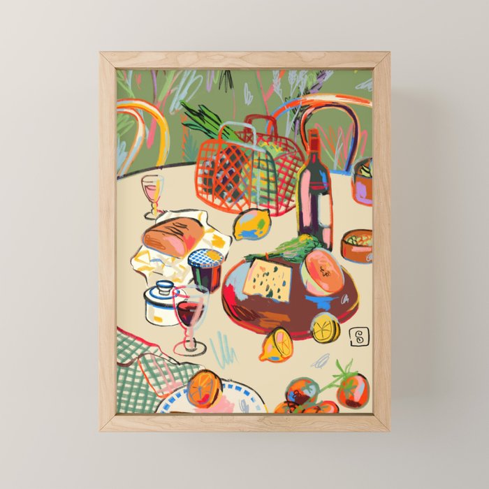 WINE BREAK Mini Art Print Gallery Image 1