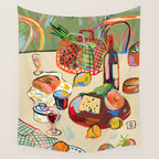 WINE BREAK Wall Tapestry Gallery Image 4