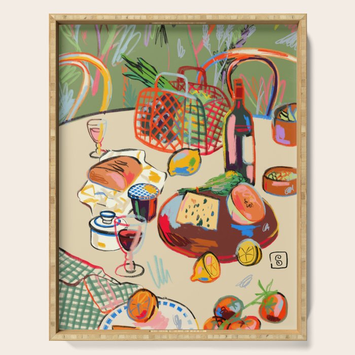 WINE BREAK Serving Tray Gallery Image 1