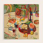 WINE BREAK Wood Wall Art Gallery Image 1