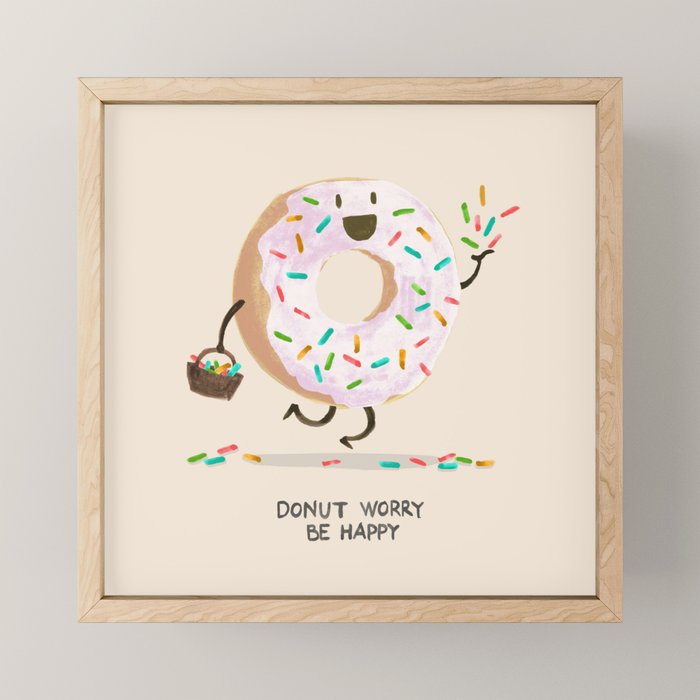 Be Happy Mini Art Print Gallery Image 1