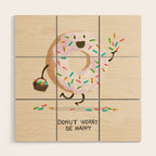 Be Happy Wood Wall Art Gallery Image 1