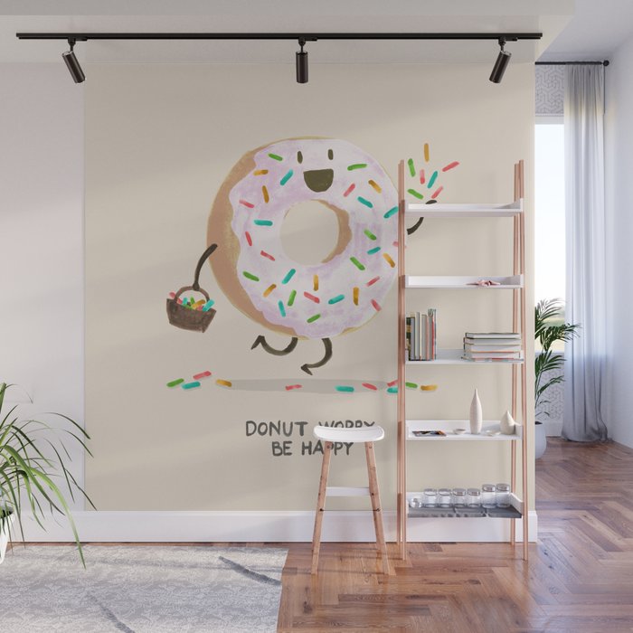 Be Happy Wall Mural Gallery Image 1