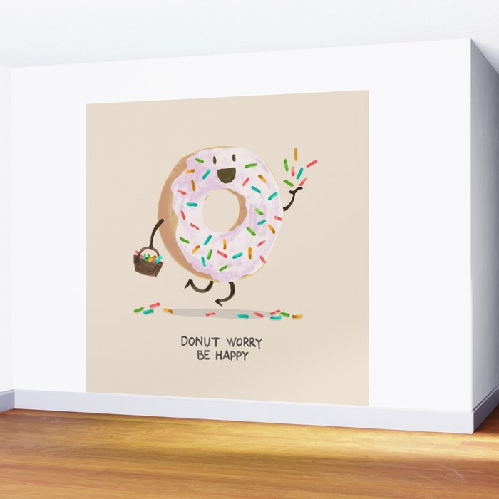 Be Happy Wall Mural Gallery Image 2