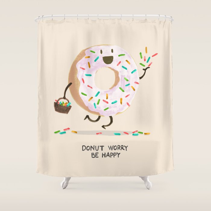Be Happy Shower Curtain Gallery Image 1
