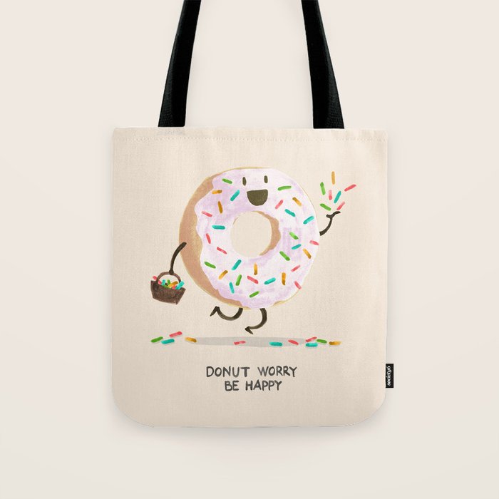 Be Happy Tote Bag Gallery Image 1