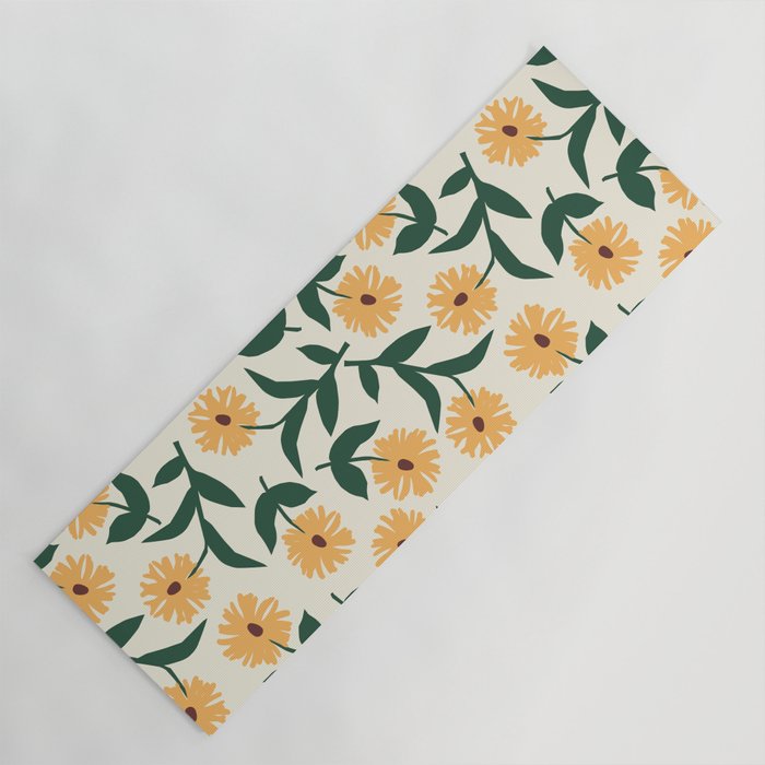 Prairie Sunflowers Yoga Mat Gallery Image 1