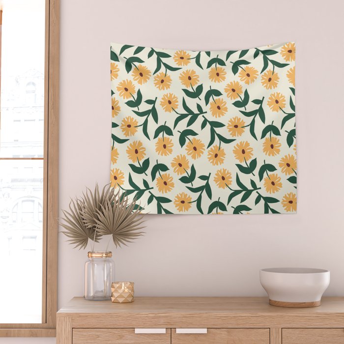 Prairie Sunflowers Wall Tapestry Gallery Image 2