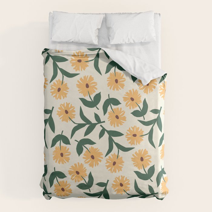 Prairie Sunflowers Duvet Cover Gallery Image 1