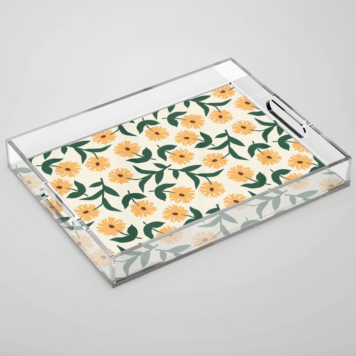 Prairie Sunflowers Acrylic Tray Gallery Image 1