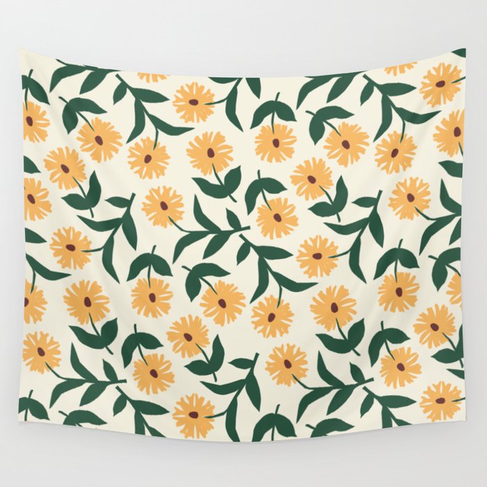 Prairie Sunflowers Wall Tapestry Gallery Image 4
