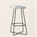 Seattle White Map Stool Gallery Image 1