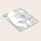 Seattle White Map Notebook Gallery Image 2