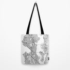 Seattle White Map Tote Bag Gallery Image 2