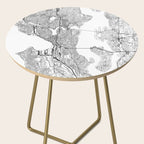 Seattle White Map Side Table Gallery Image 2