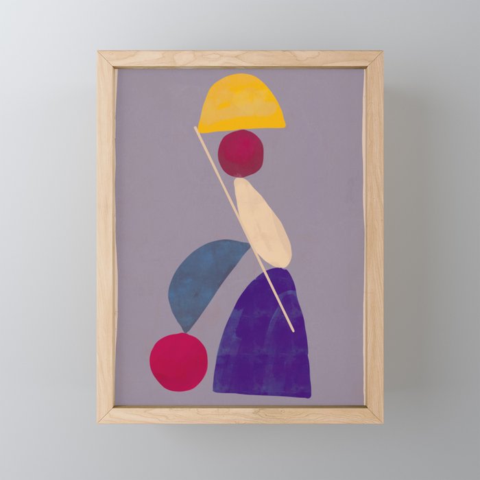 Modern Abstract Minimal Shapes 84 Mini Art Print Gallery Image 1