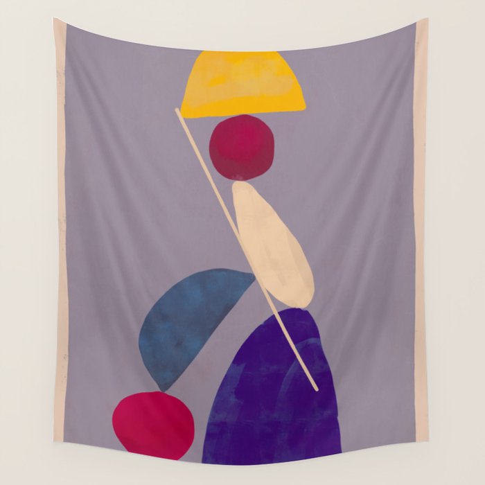 Modern Abstract Minimal Shapes 84 Wall Tapestry Gallery Image 4