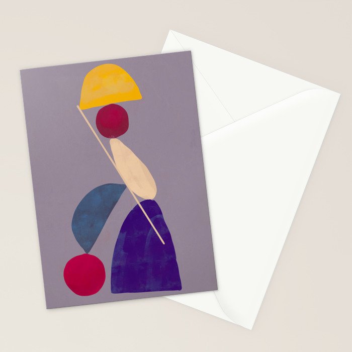 Modern Abstract Minimal Shapes 84 Stationery Card Gallery Image 2