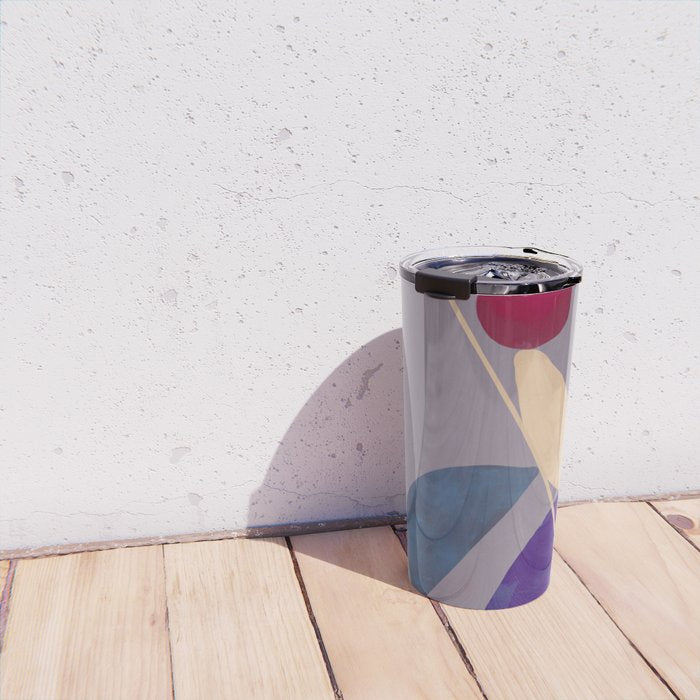 Modern Abstract Minimal Shapes 84 Travel Mug Gallery Image 4