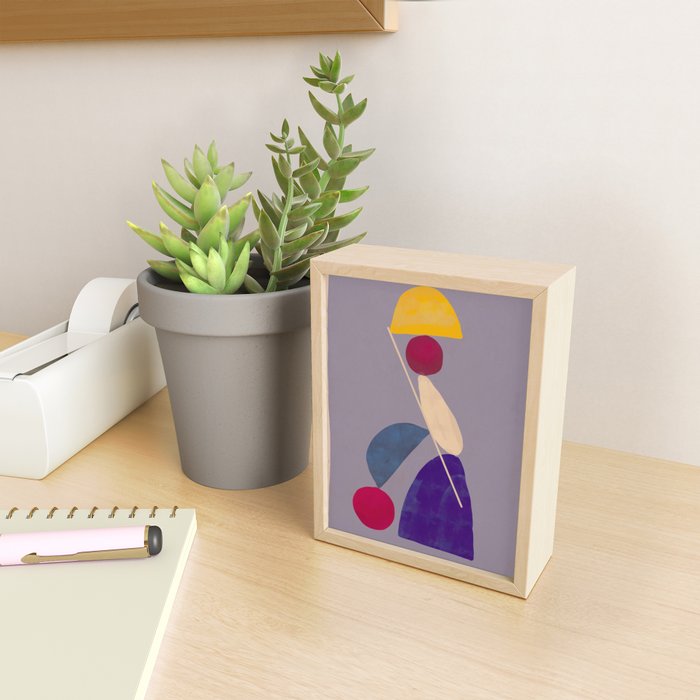 Modern Abstract Minimal Shapes 84 Mini Art Print Gallery Image 2