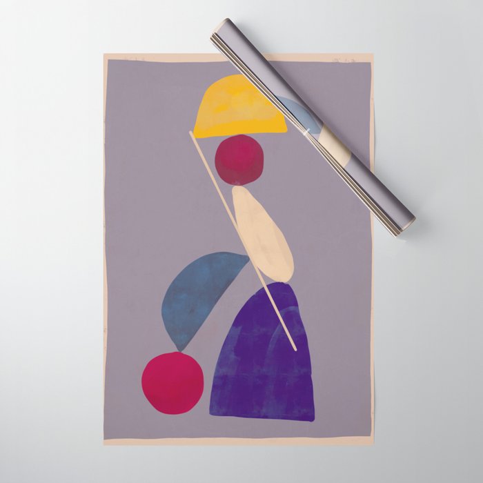 Modern Abstract Minimal Shapes 84 Wrapping Paper Gallery Image 1