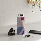 Modern Abstract Minimal Shapes 84 Water Bottle Gallery Image 4