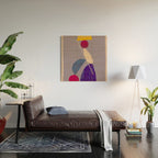 Modern Abstract Minimal Shapes 84 Wood Wall Art Gallery Image 2