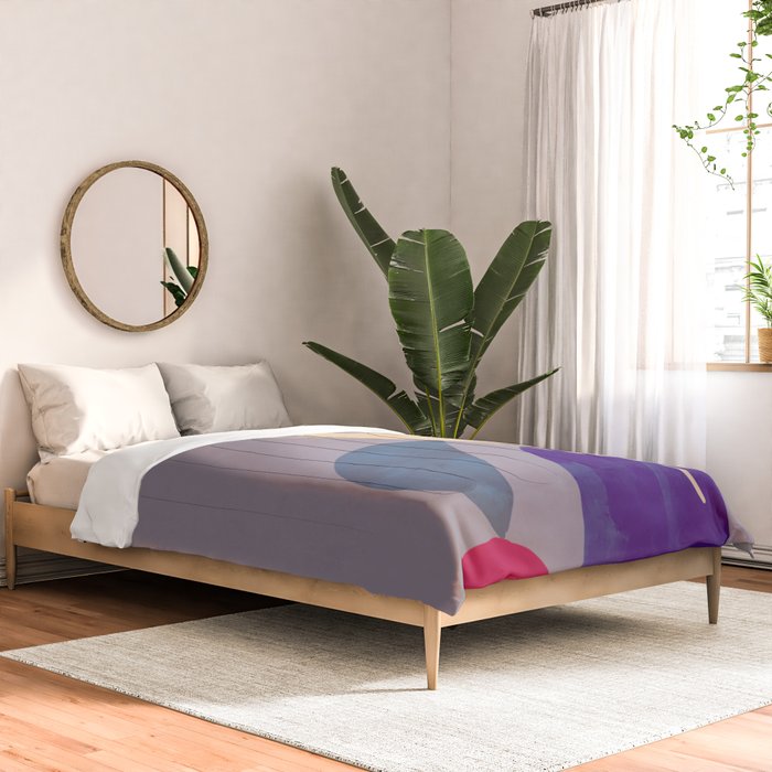 Modern Abstract Minimal Shapes 84 Comforter Gallery Image 2