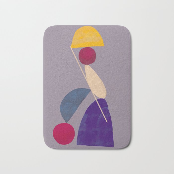 Modern Abstract Minimal Shapes 84 Bath Mat Gallery Image 1