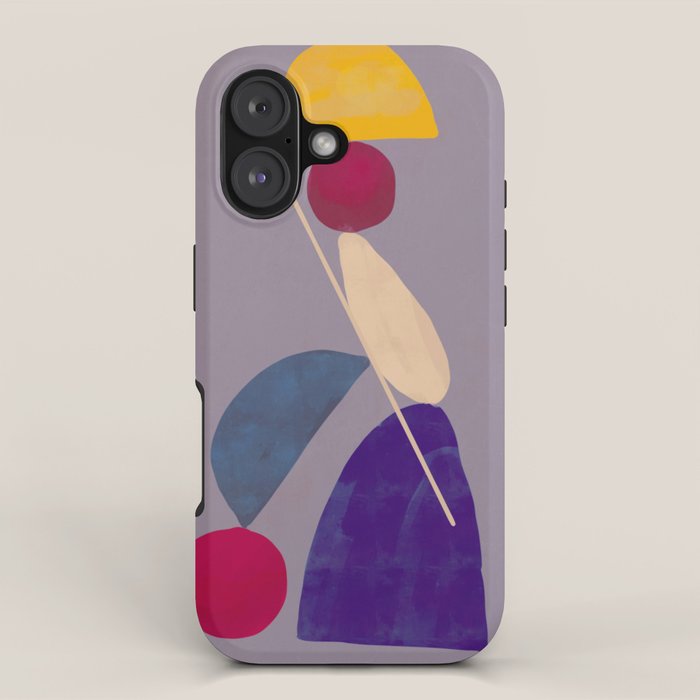 Modern Abstract Minimal Shapes 84 iPhone Case Gallery Image 1