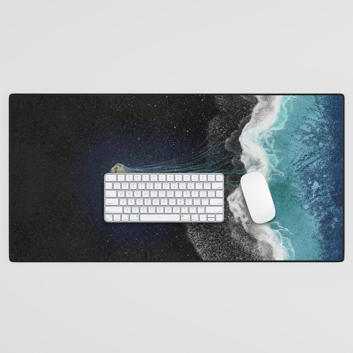 On the edge of the cosmos Desk Mat Gallery Image 1