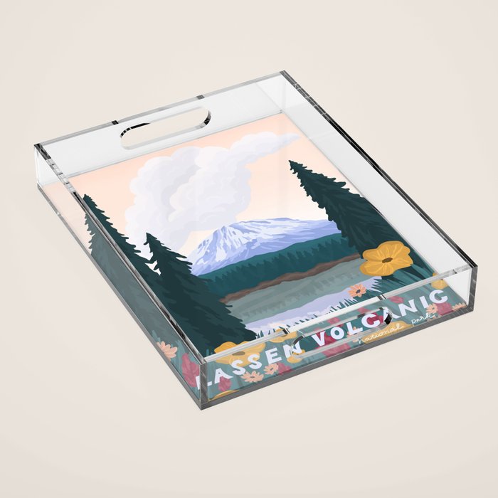Lassen Volcanic National Park Acrylic Tray Gallery Image 1