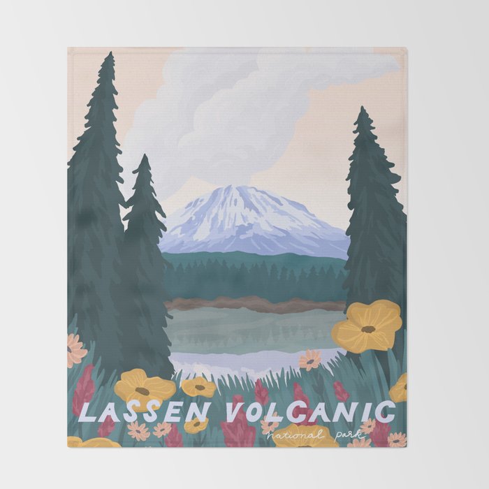 Lassen Volcanic National Park Throw Blanket Gallery Image 2
