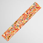 Playful Meadow Cute Animals with Motivational Affirmations - Bright and Warm Table Runner Gallery Image 3