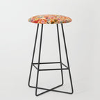Playful Meadow Cute Animals with Motivational Affirmations - Bright and Warm Stool Gallery Image 1