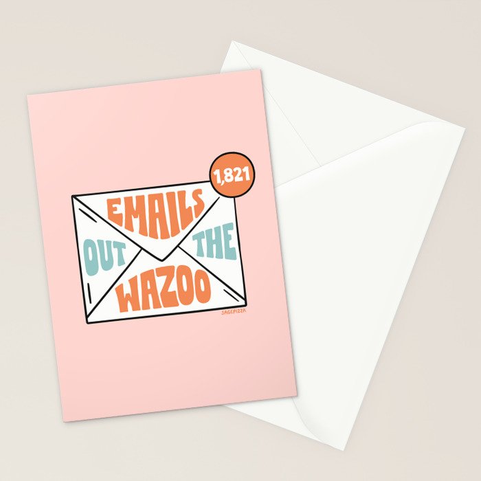 Emails Out The Wazoo Stationery Card Gallery Image 2