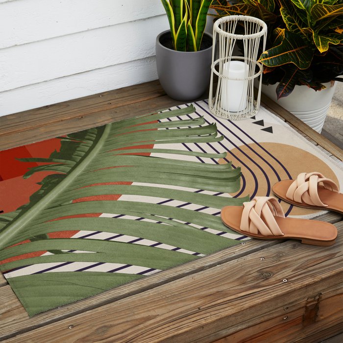 Nature Geometry 16 Outdoor Rug Gallery Image 2