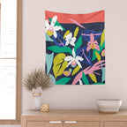 Orchid Jungle   Wall Tapestry Gallery Image 2