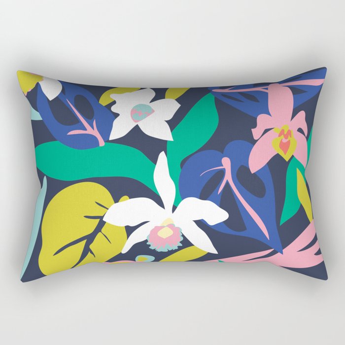 Orchid Jungle   Rectangular Pillow Gallery Image 2