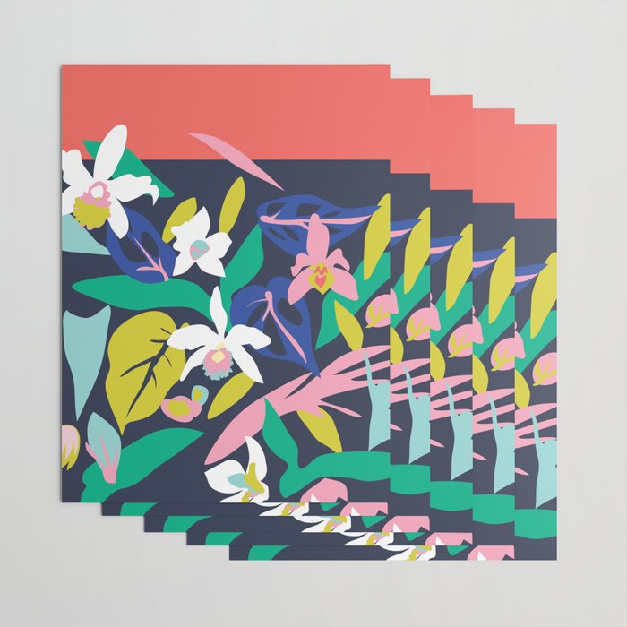 Orchid Jungle   Wrapping Paper Gallery Image 3