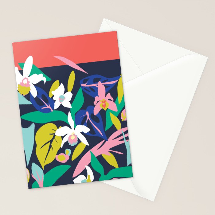 Orchid Jungle   Stationery Card Gallery Image 2