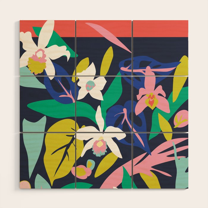 Orchid Jungle   Wood Wall Art Gallery Image 1