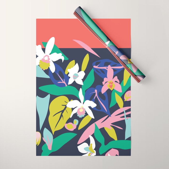 Orchid Jungle   Wrapping Paper Gallery Image 1